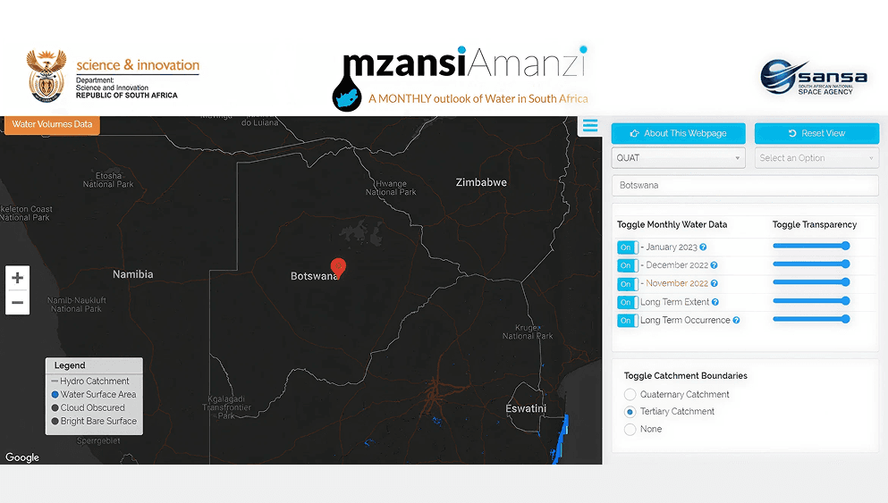 A Web Based Monitoring Service for South African Water